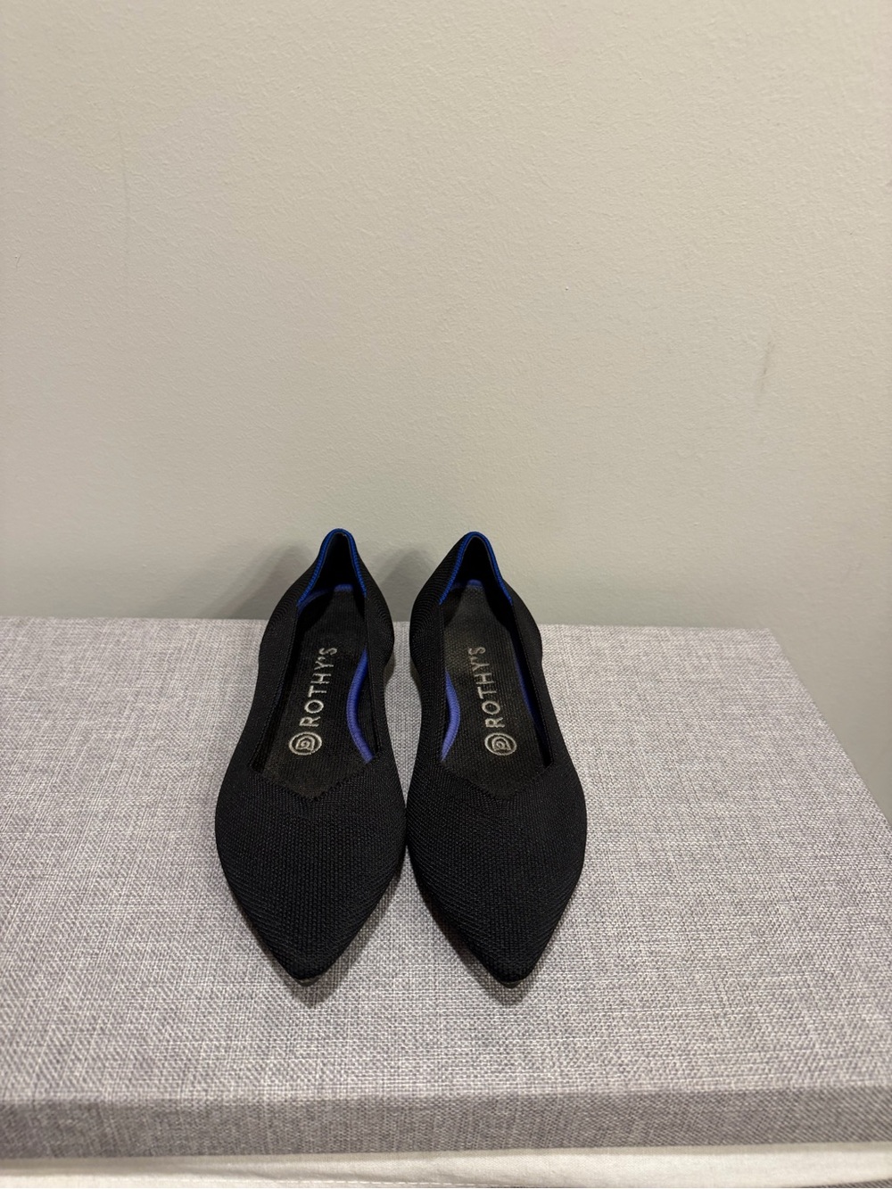 Rothy’s-the Point in Classic Black, 7.5